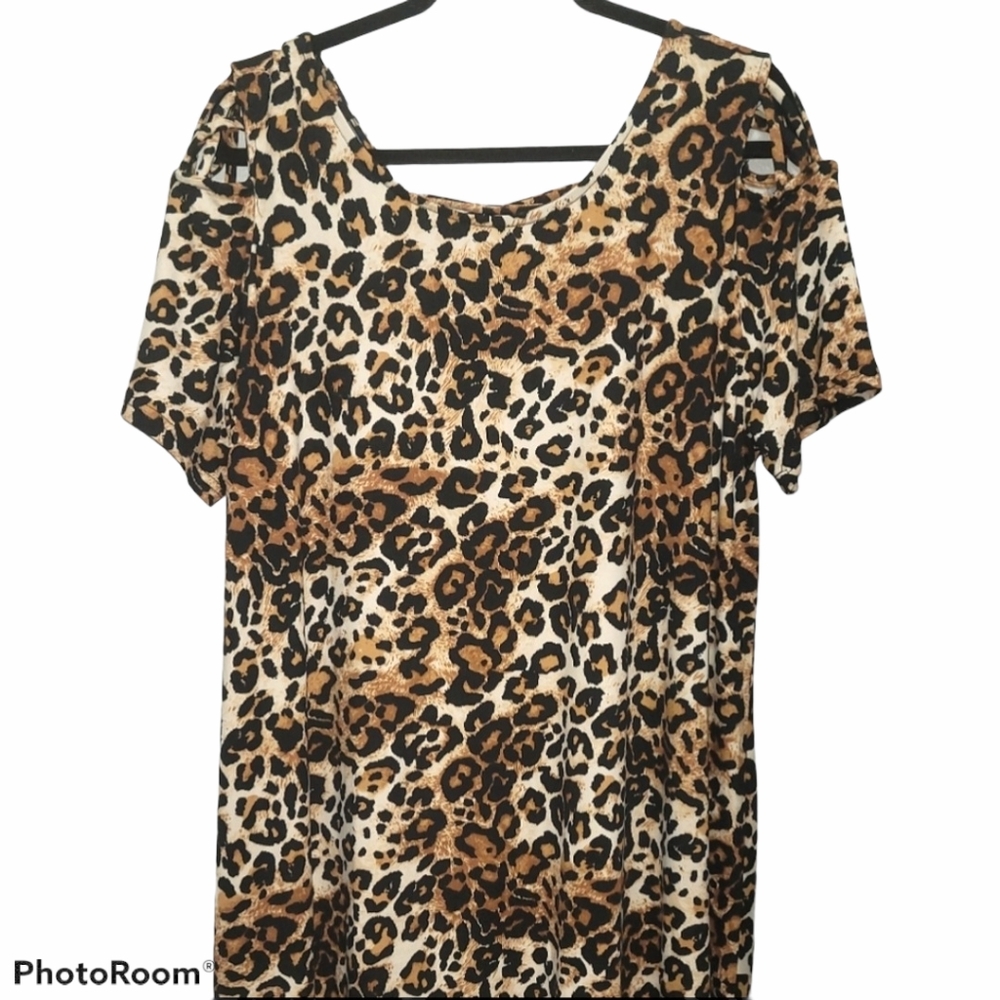 Leopard cheetah print dress